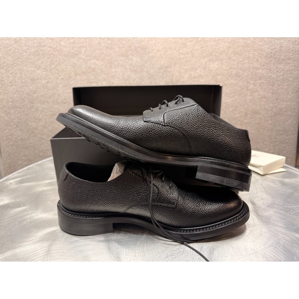 O'Keeffe Idro Pebble Nero‎ Black Leather Derby Shoes Dainite Sole OK1309 Mens 8